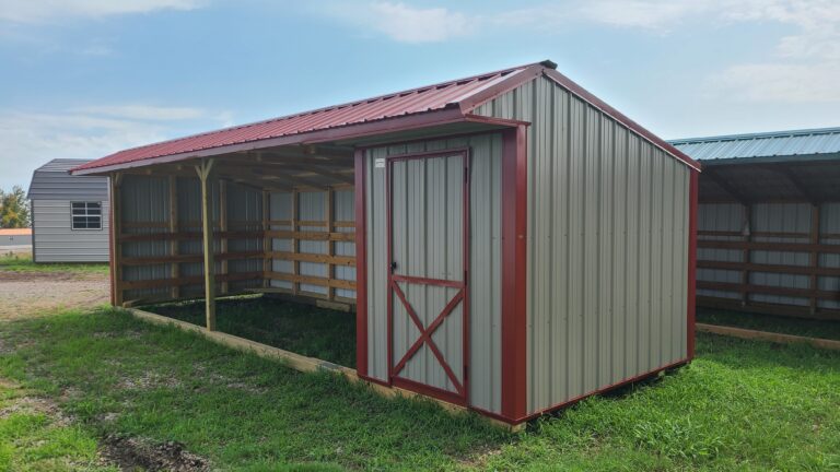 10x28 Metal Horse Barn w/ Tack