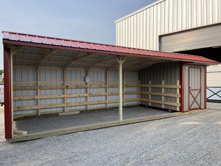 10x28 Metal Horse Barn w/ Tack