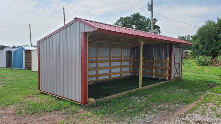 10x28 Metal Horse Barn w/ Tack