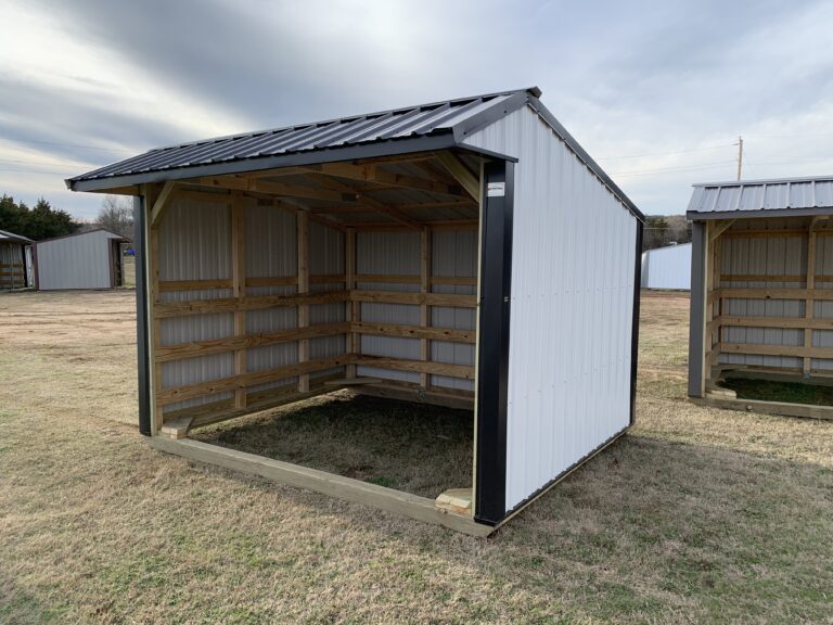 10x12 Metal Horse Barn
